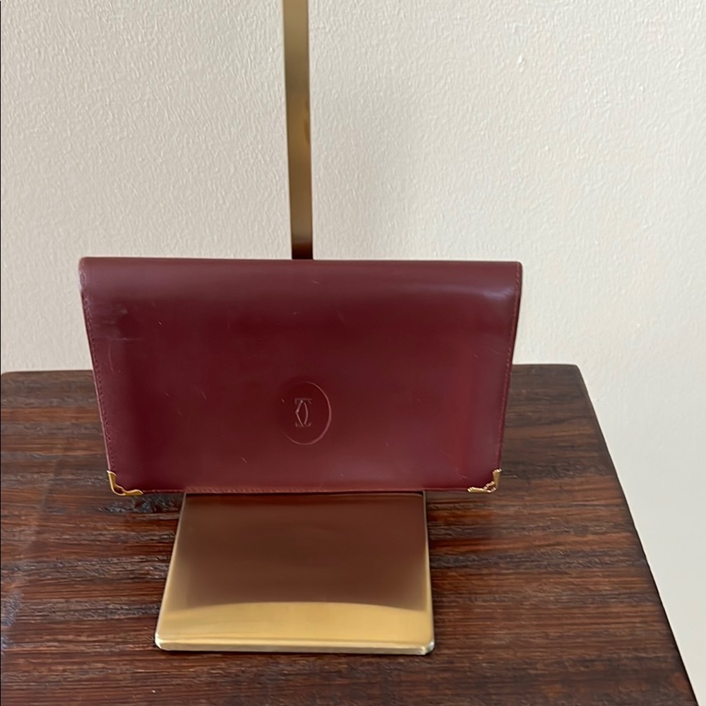 Cartier Burgundy Leather Wallet